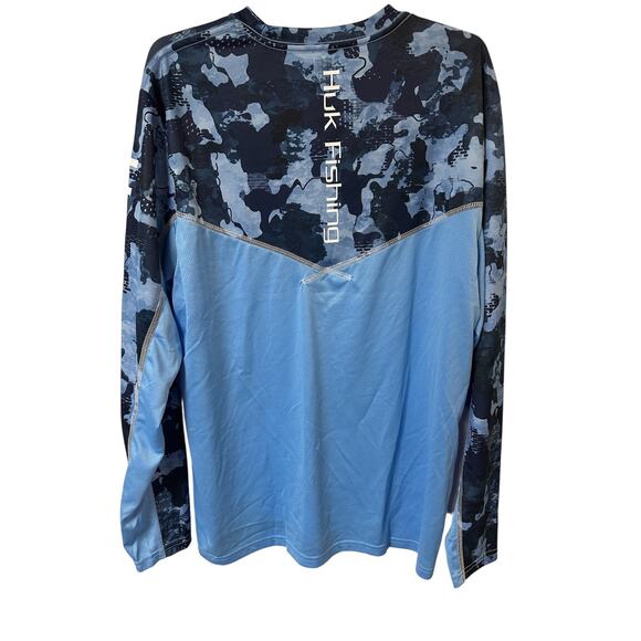 HUK Performance Long Sleeve Fishing Shirt 50+ UPF SZ Medium - Picture 3 of 4